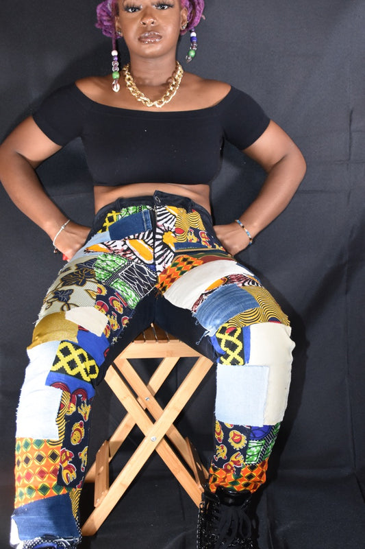 Patchwork pants